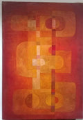 RARE European Master painter:  Jean Dewasne  -  Abstract Oil canvas "Style Of"