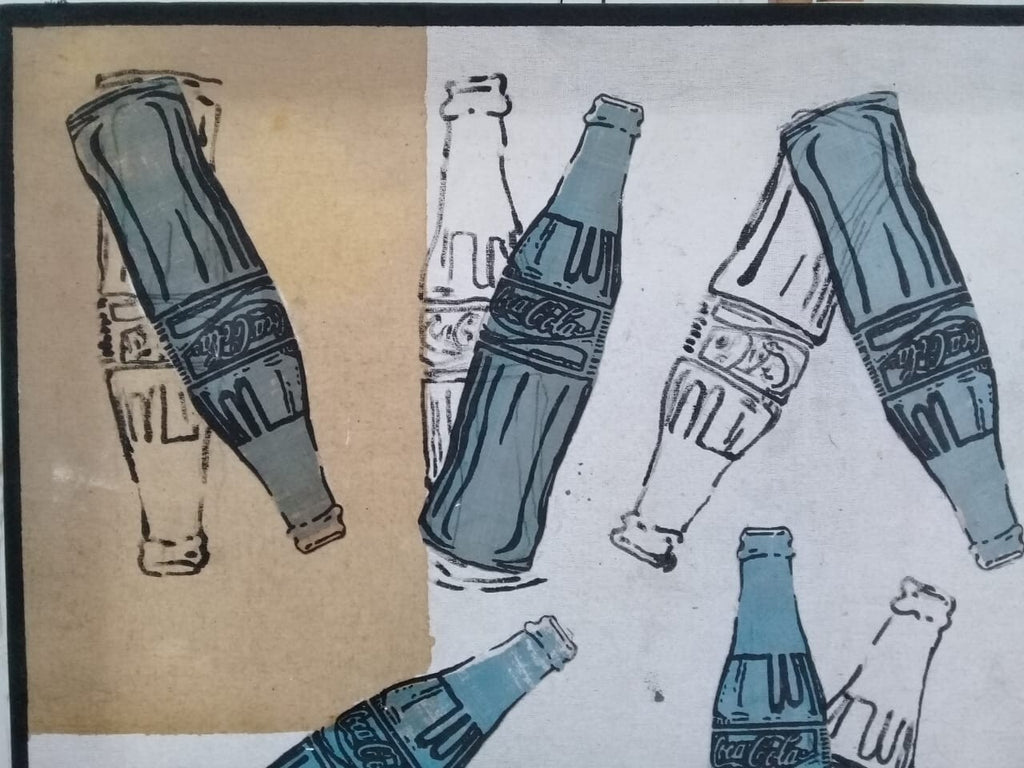 Contemporary Oil Painting Andy WARHOL - Super Rare "Coke"