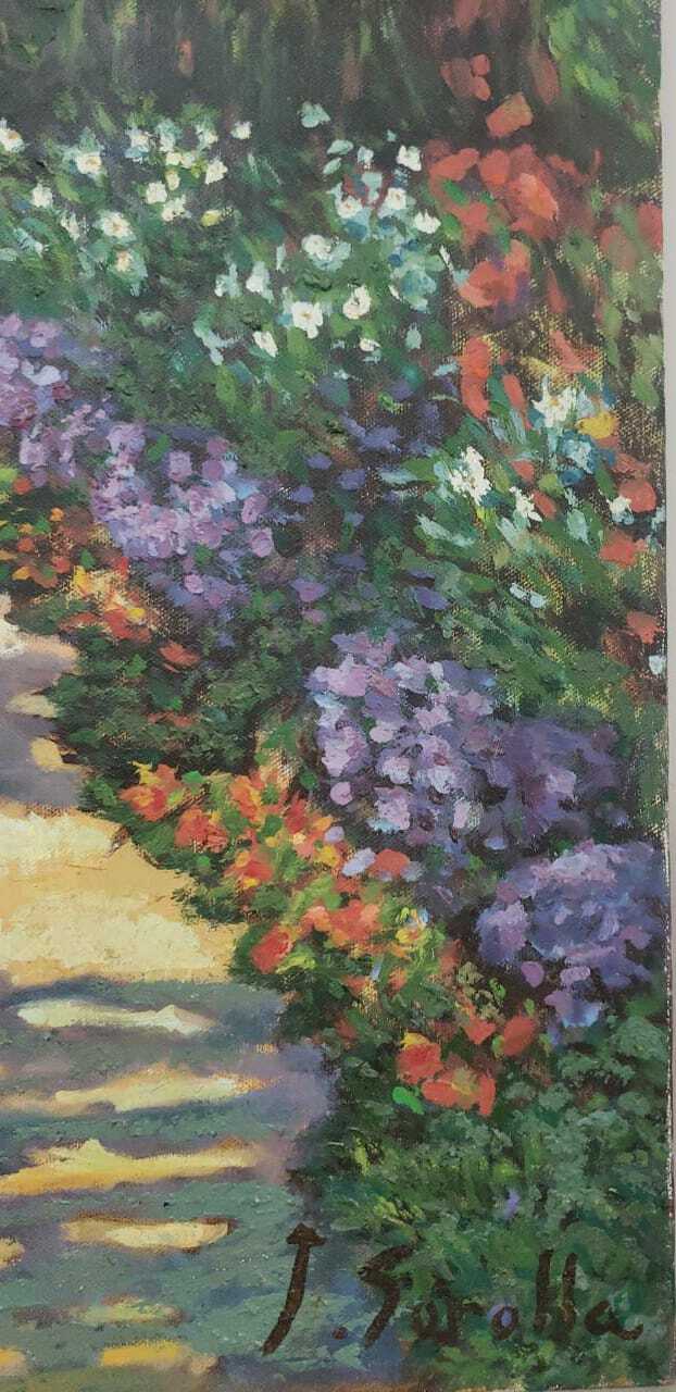 ORIGINAL Style of Joaquín Sorolla / Beautifull Landscape / Oil canvas painting 
