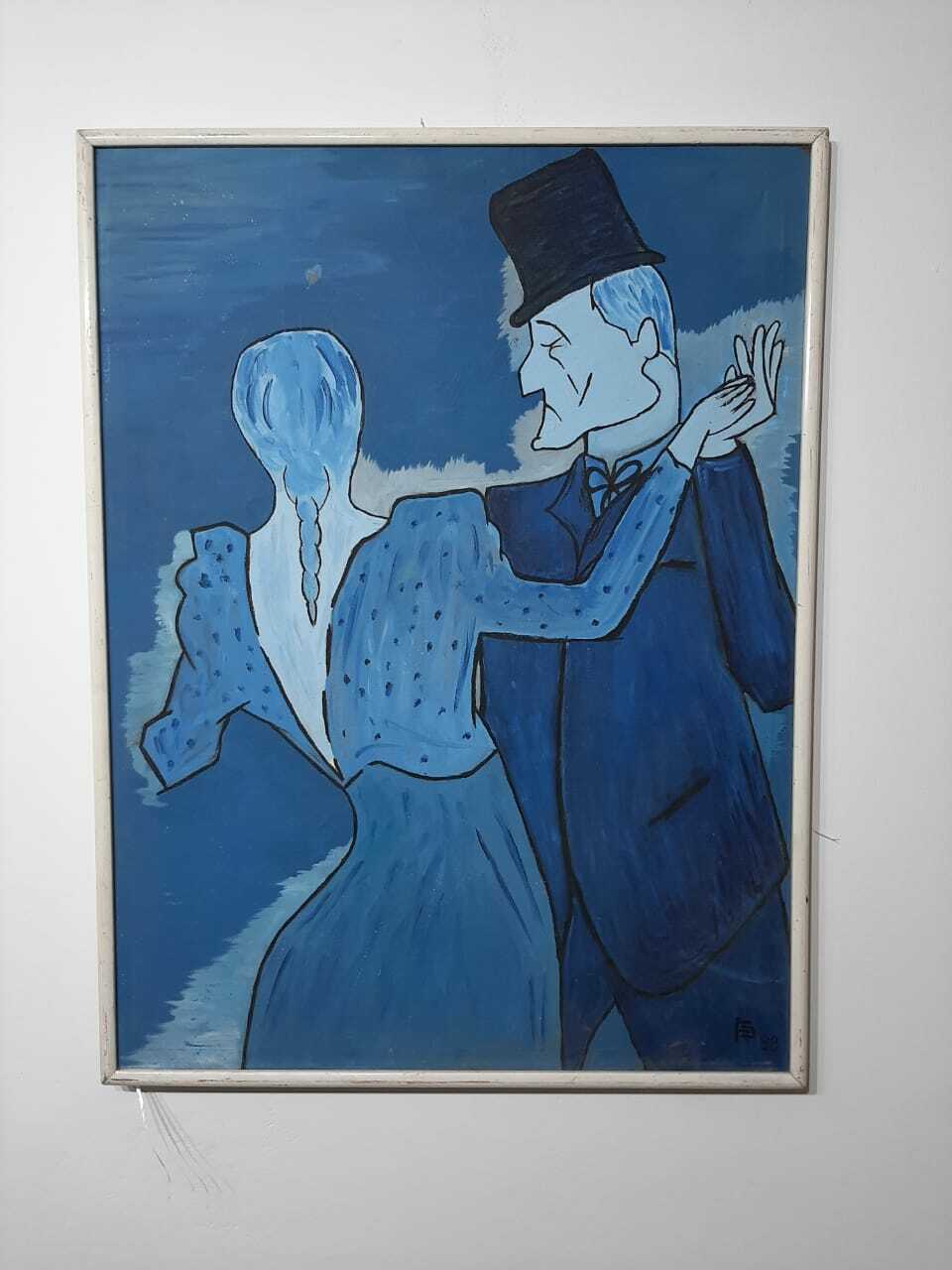 FINE ART: Antique Oil canvas piece - Signed & Dated  ( very rare )