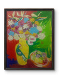 Walasse Ting (1929 - 2010) Chinese, Ding Xiongquan - Oil on Canvas / Signed