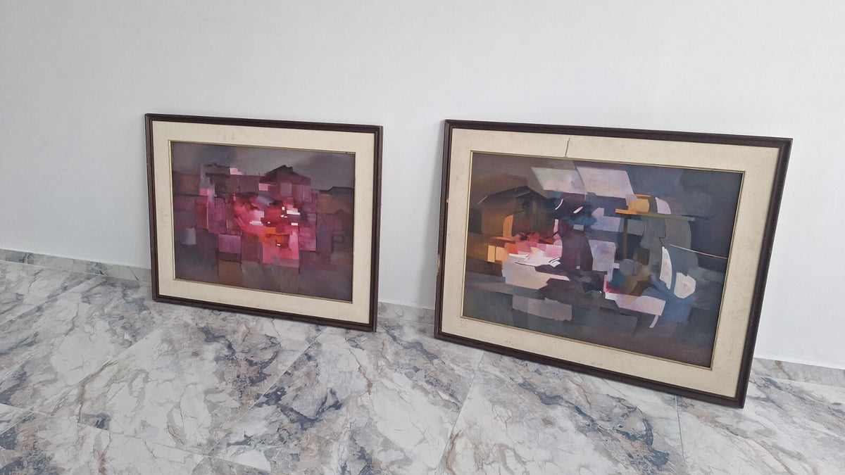 Contemporay Oil Canvas painting  / Signed by the artist