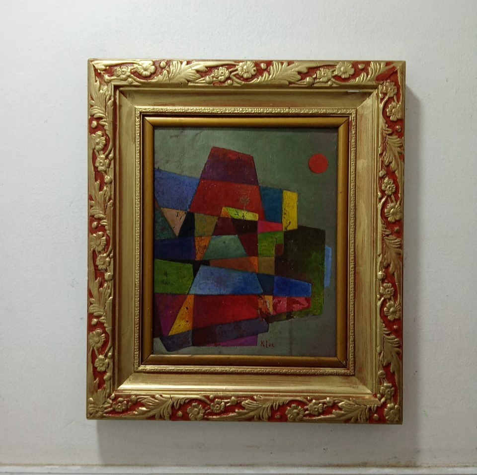 AFTER PAUL KLEE- Oil Canvas Painting / Contemporary / Signed