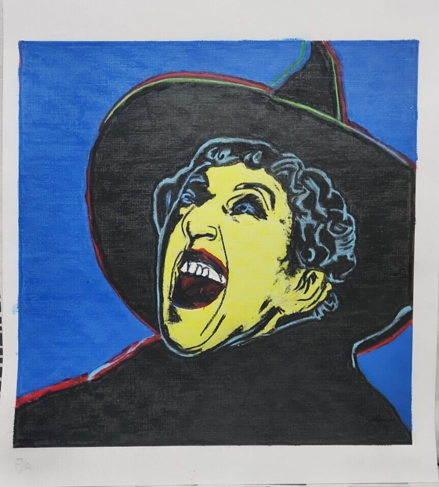 American POP MASTER ANDY WARHOL - Amazing Cardboard Mixed media