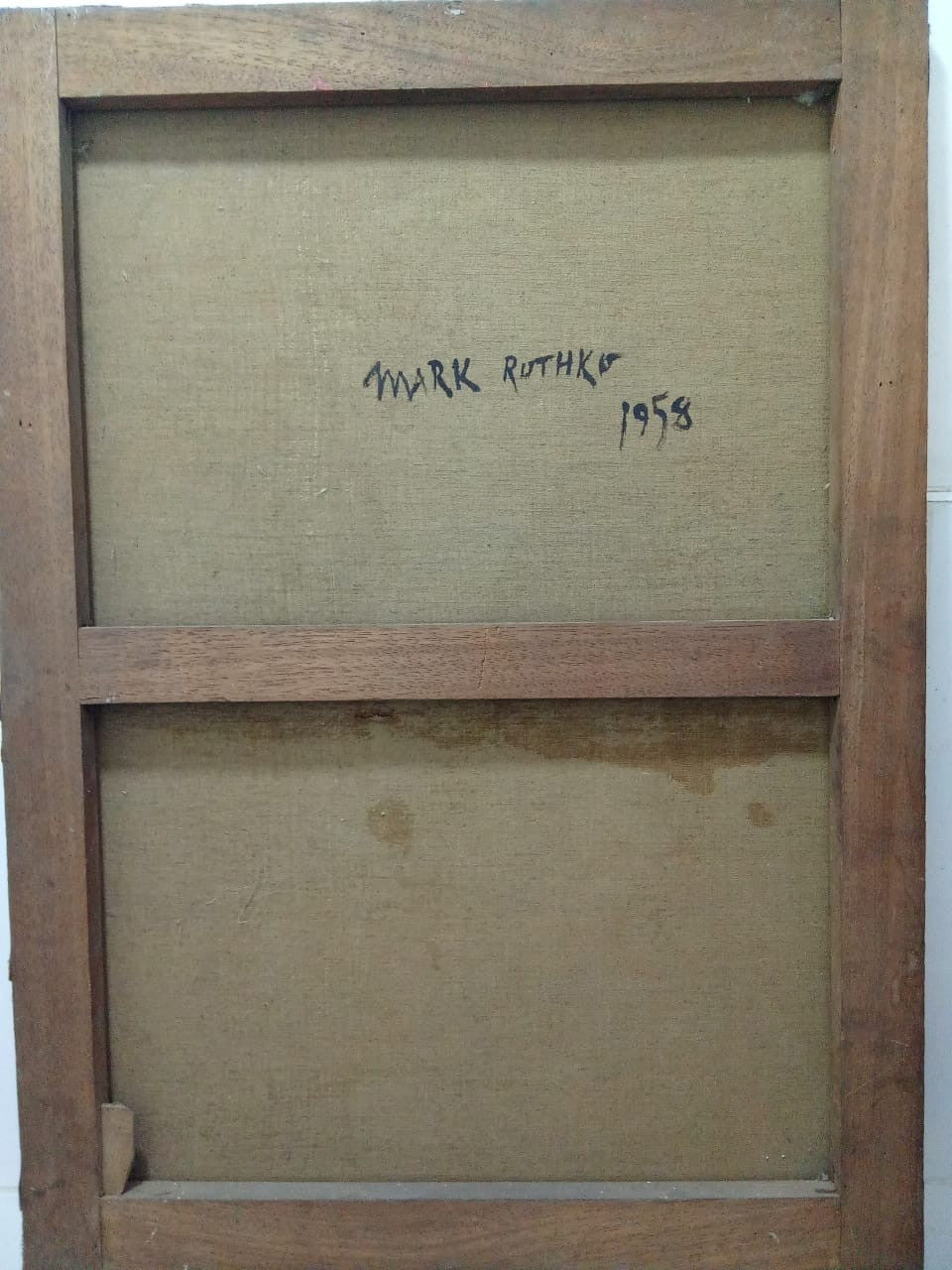 Contemporary Oil Canvas painting - After Mark Rothko / Signed / Unique