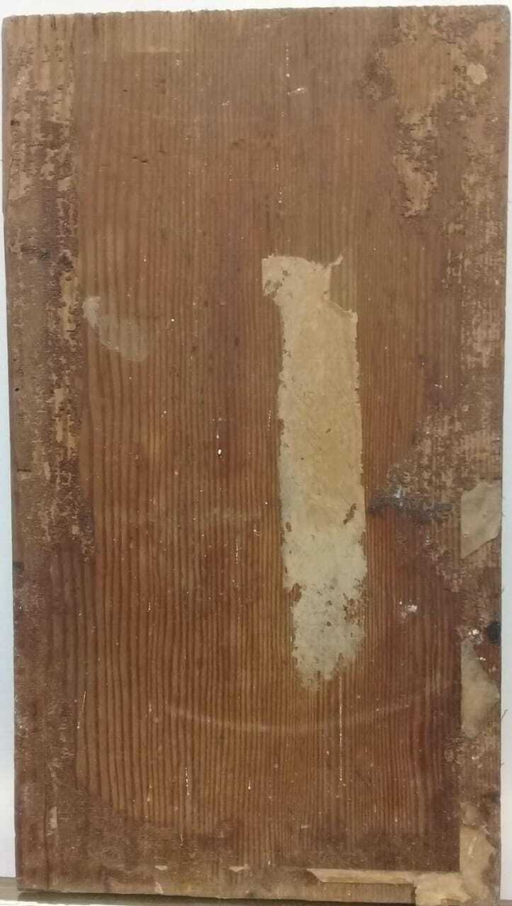 Painting Canvas Scene CAT & BIRD / Oil Artwork signed : 1912 - Very rare 