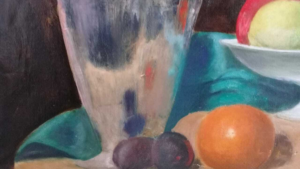 FINE Style of Paul Cézanne - Antique Composition Oil Canvas / Signed 