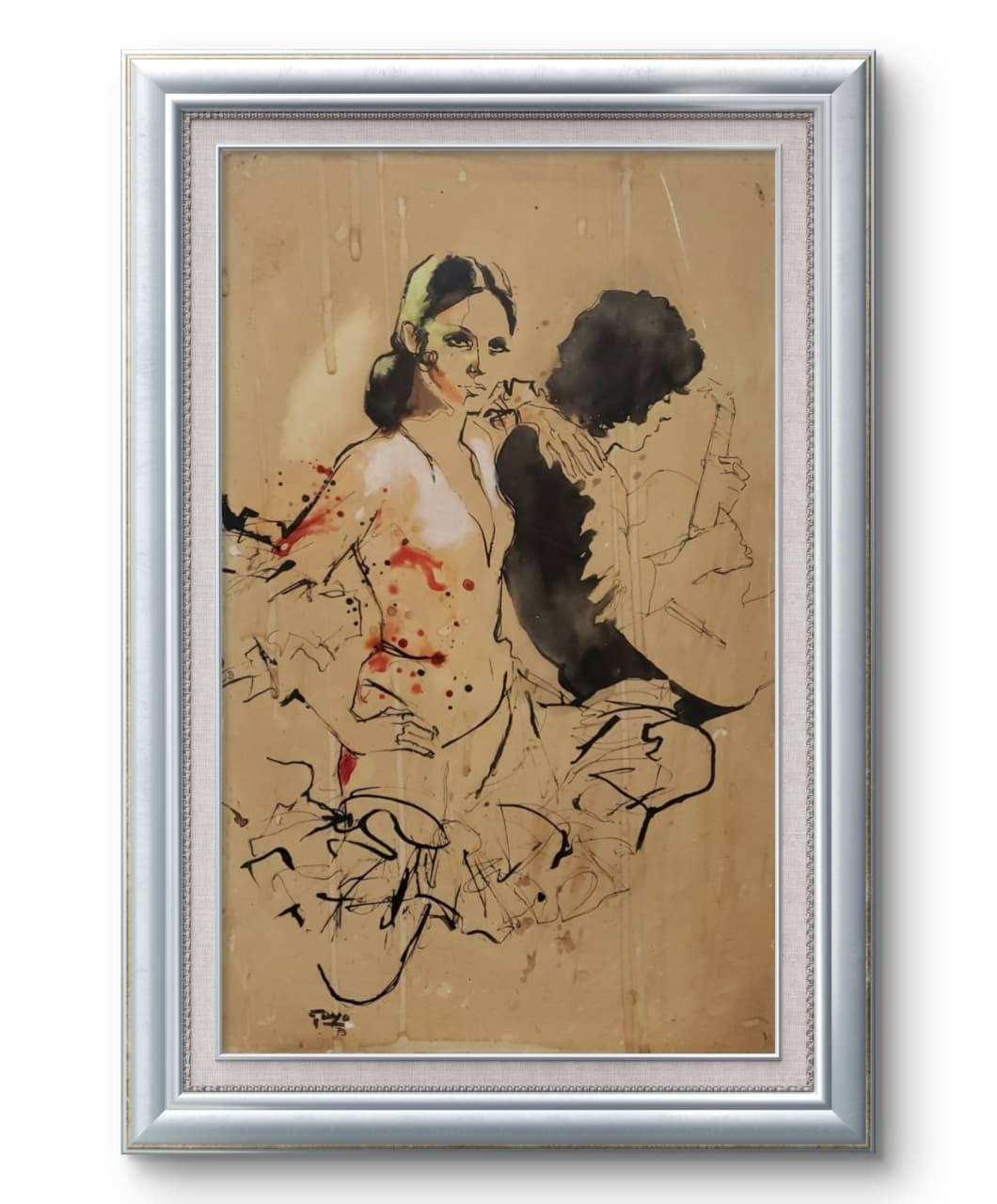 FINE painting by Miguel Gayo 1973 - celebrities / Spanish Flamenco