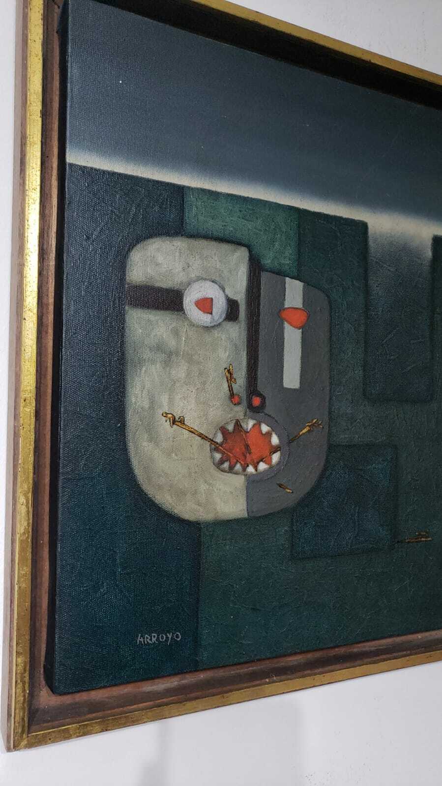 Original Oil Painting - Spanish Master:  Eduardo Arroyo (1937 - 2018)