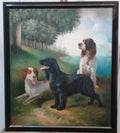 Contemporary "Cocker Spaniel" Extraordinary Oil Painting