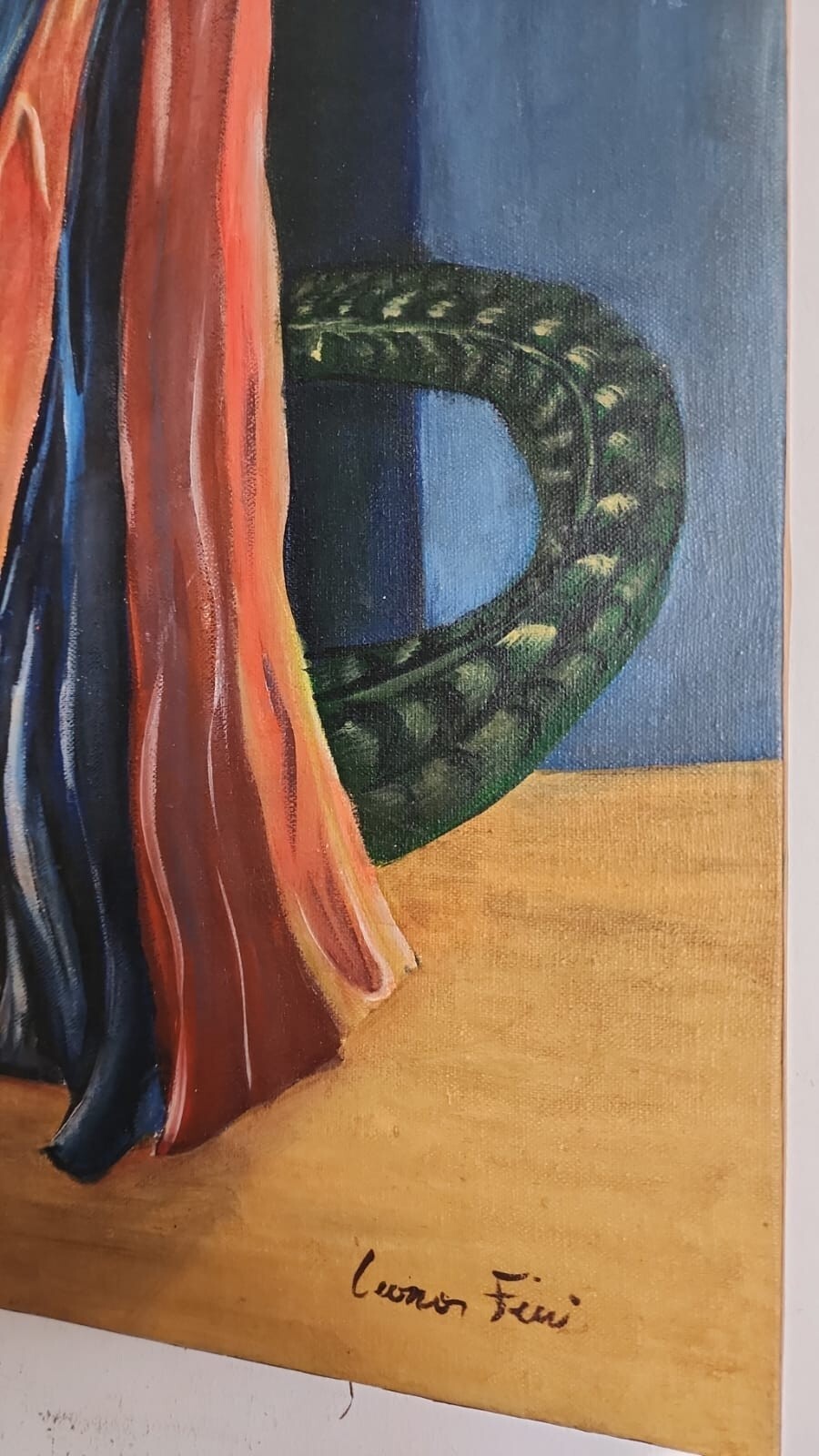 AFTER Leonor Fini - Oil Canvas Painting - Surrealism Style