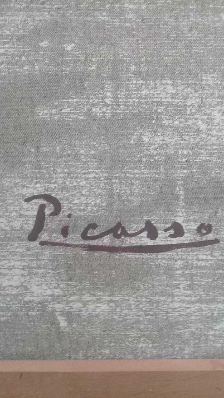 PABLO PICASSO - Antique Oil Canvas "In the Manner of " RARE