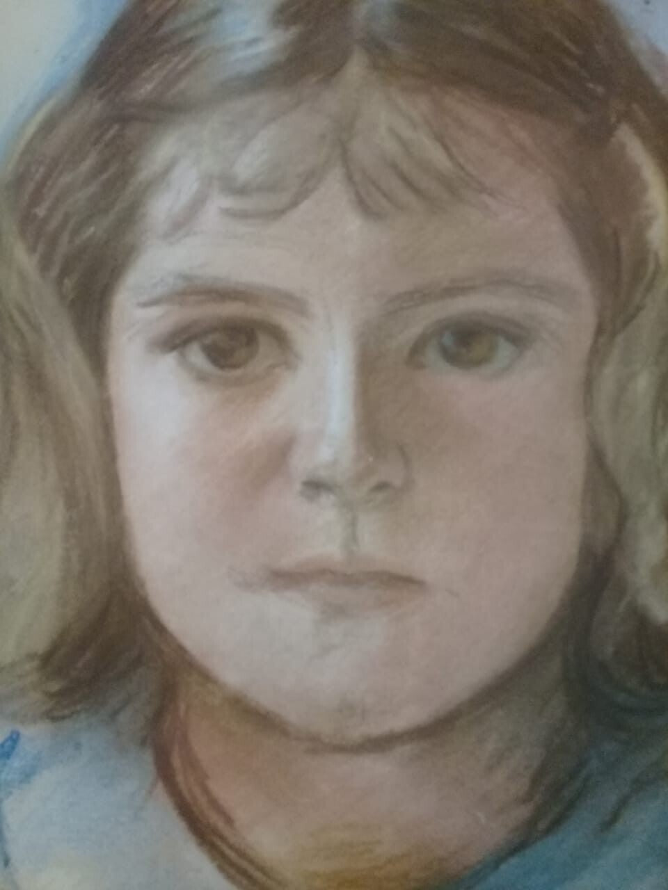 Fine Art - Pastel Portrait - Lawton Parker / Signed / Unique / children
