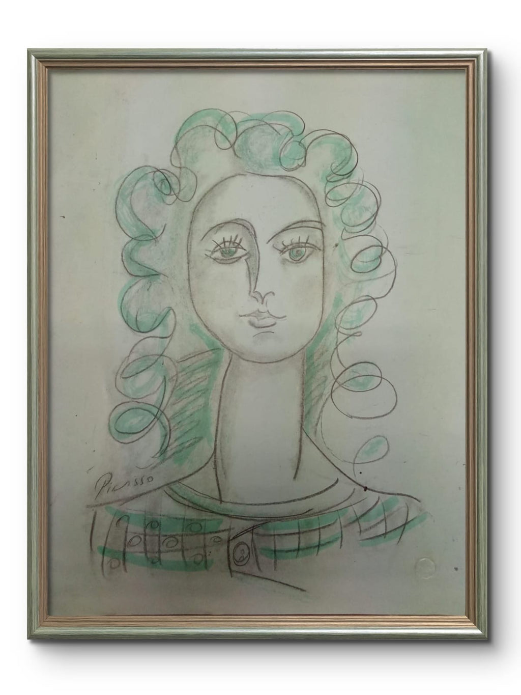 Pablo Picasso - Handmade Drawing Colored / Signed / After
