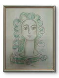 Pablo Picasso - Handmade Drawing Colored / Signed / After