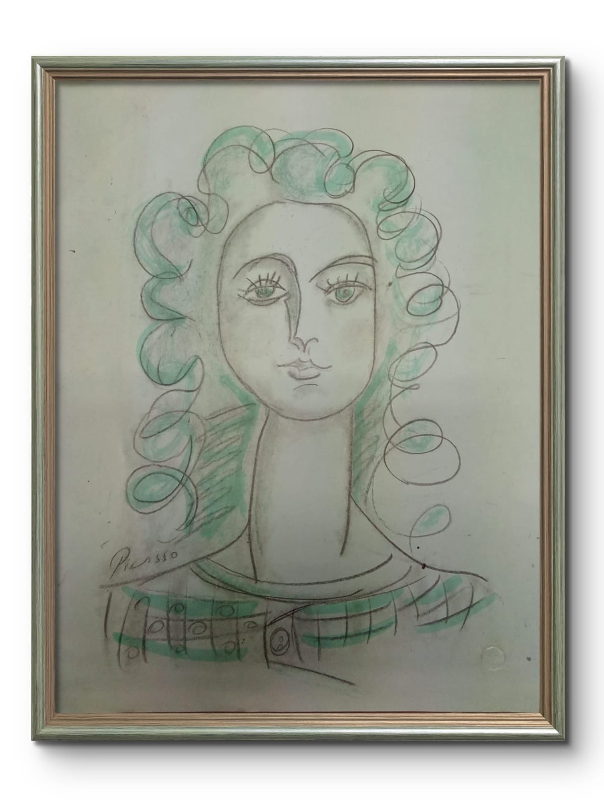 Pablo Picasso - Handmade Drawing Colored / Signed / After