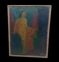 Fine Cubist "Luis Lizares" Oil Canvas Painting 1970