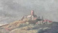 ORIGINAL: FINE ART - Oil Canvas Painting /LANDSCAPE / Signed J.B 1916