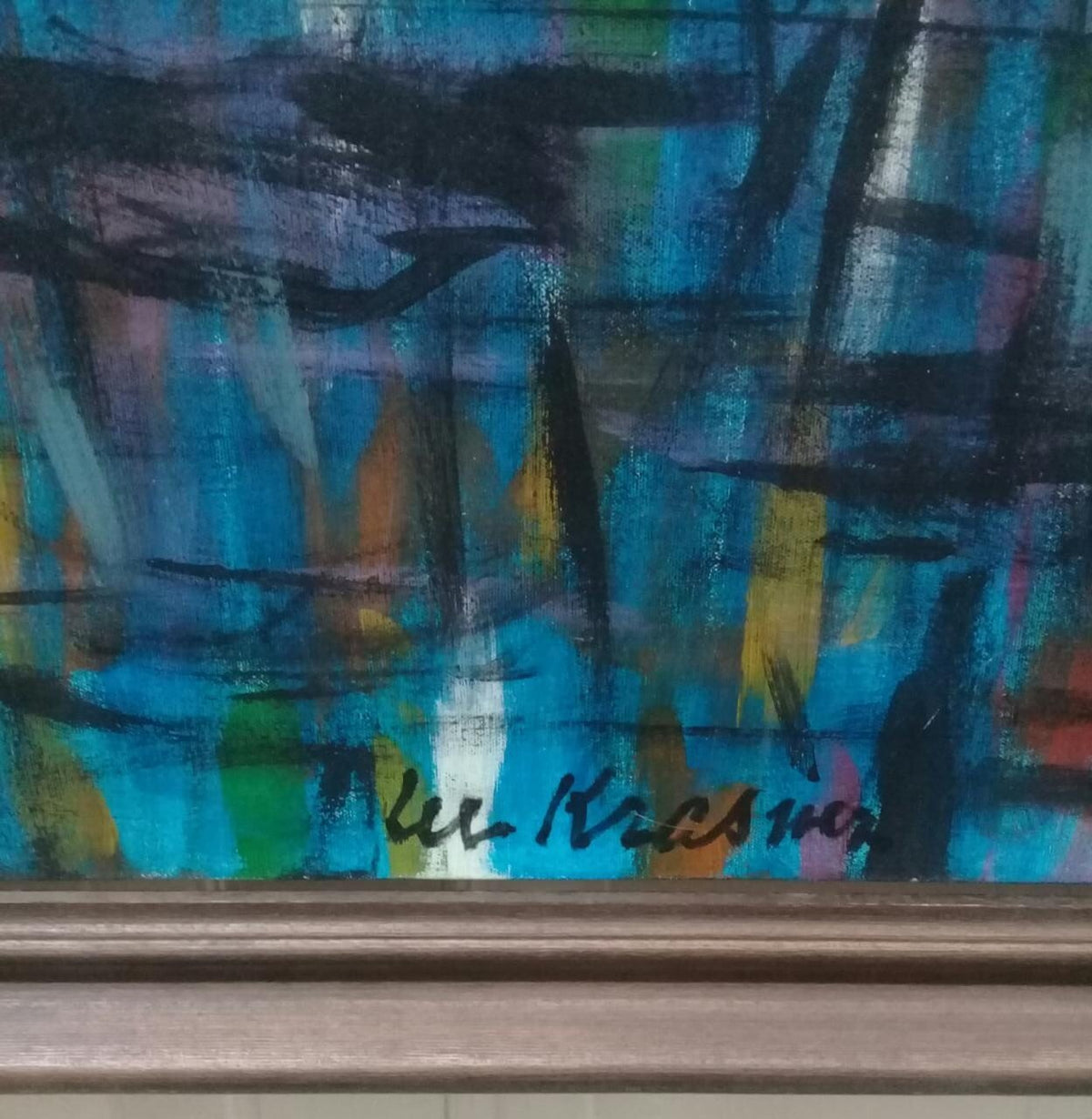 Contemporary Abstract Oil painting -  Syle of LEE KRASSNER