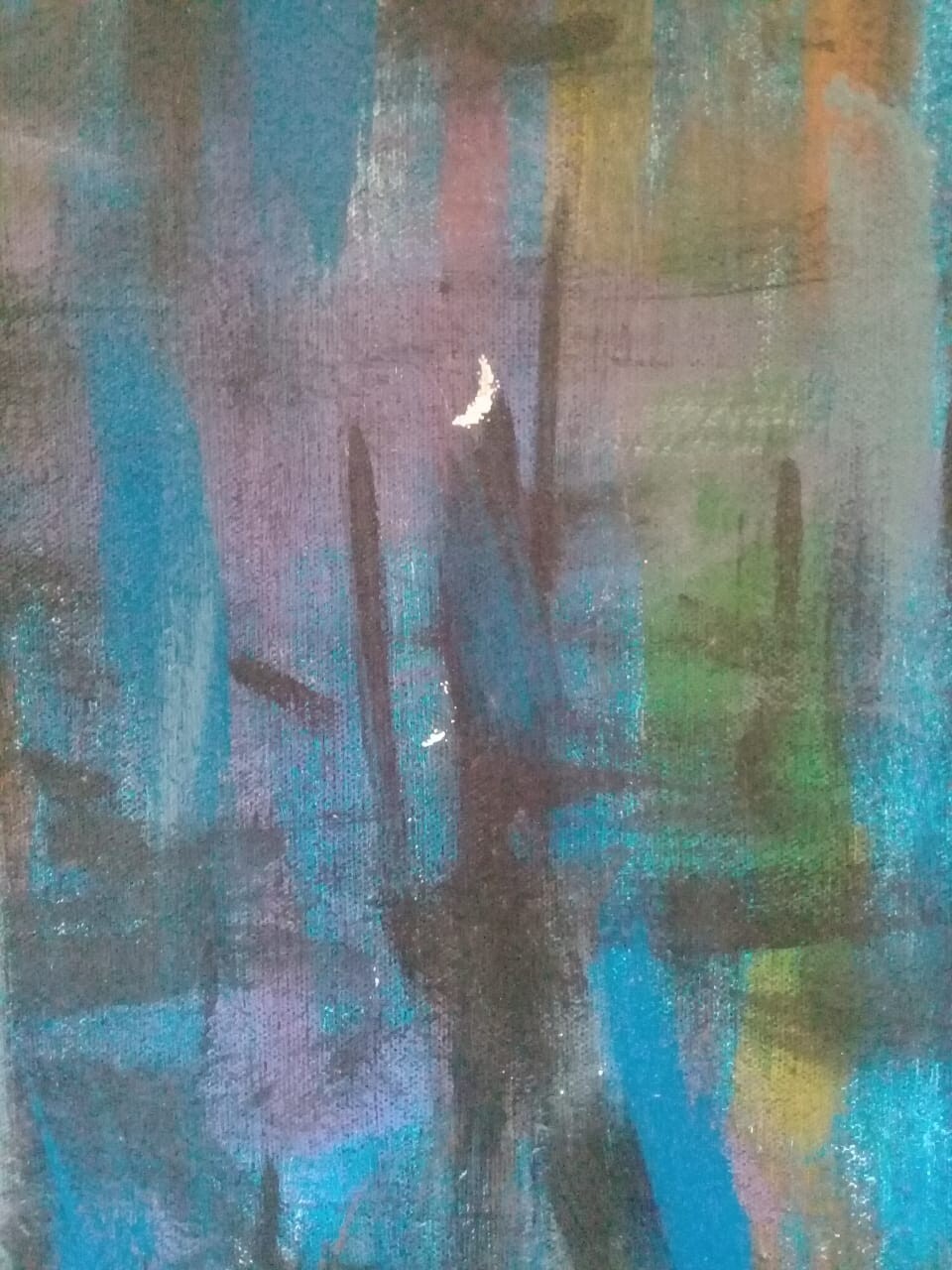 Contemporary Abstract Oil painting -  Syle of LEE KRASSNER