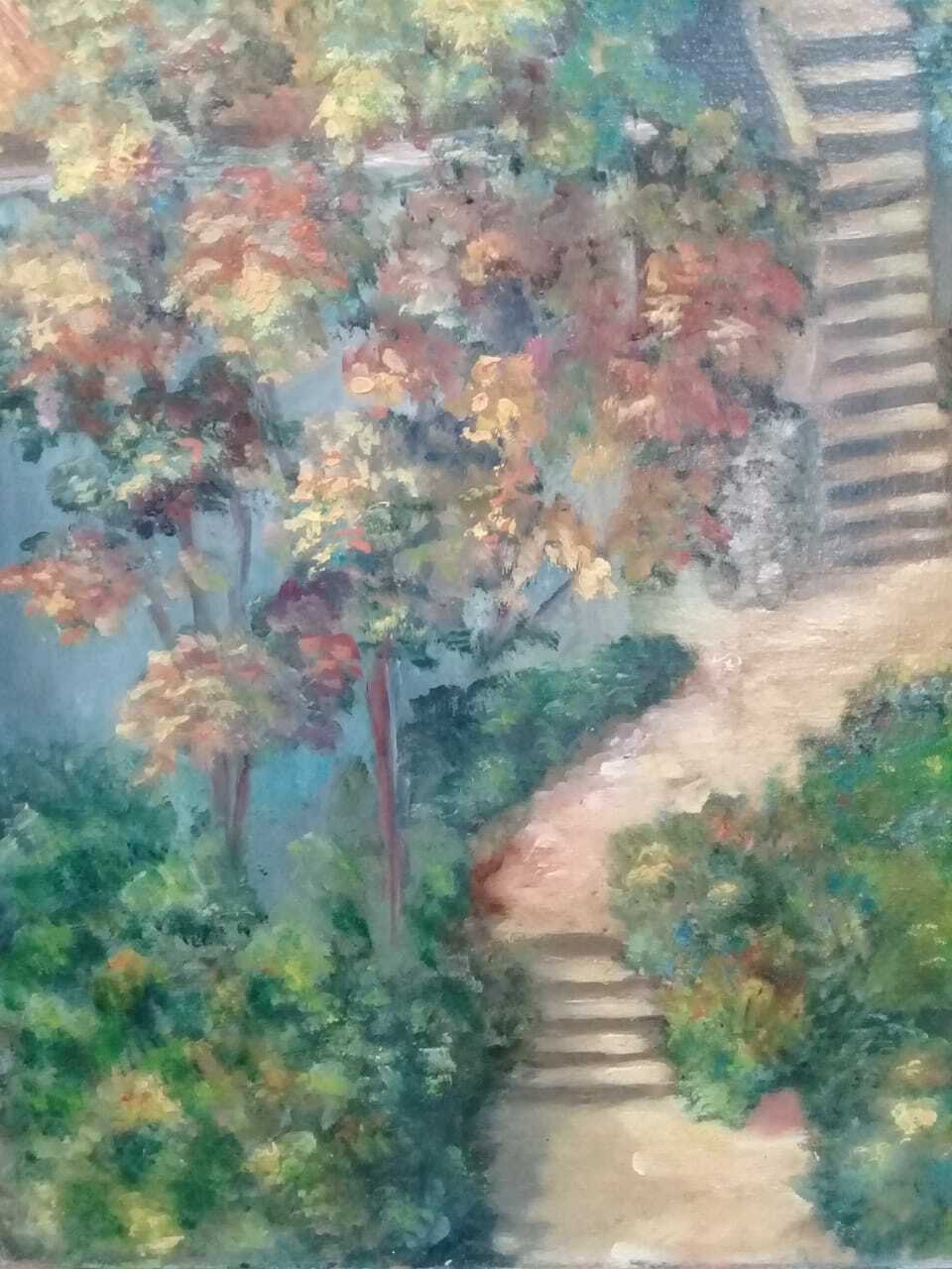 Original Fine Art - Oil Canvas Painting / Landscape 