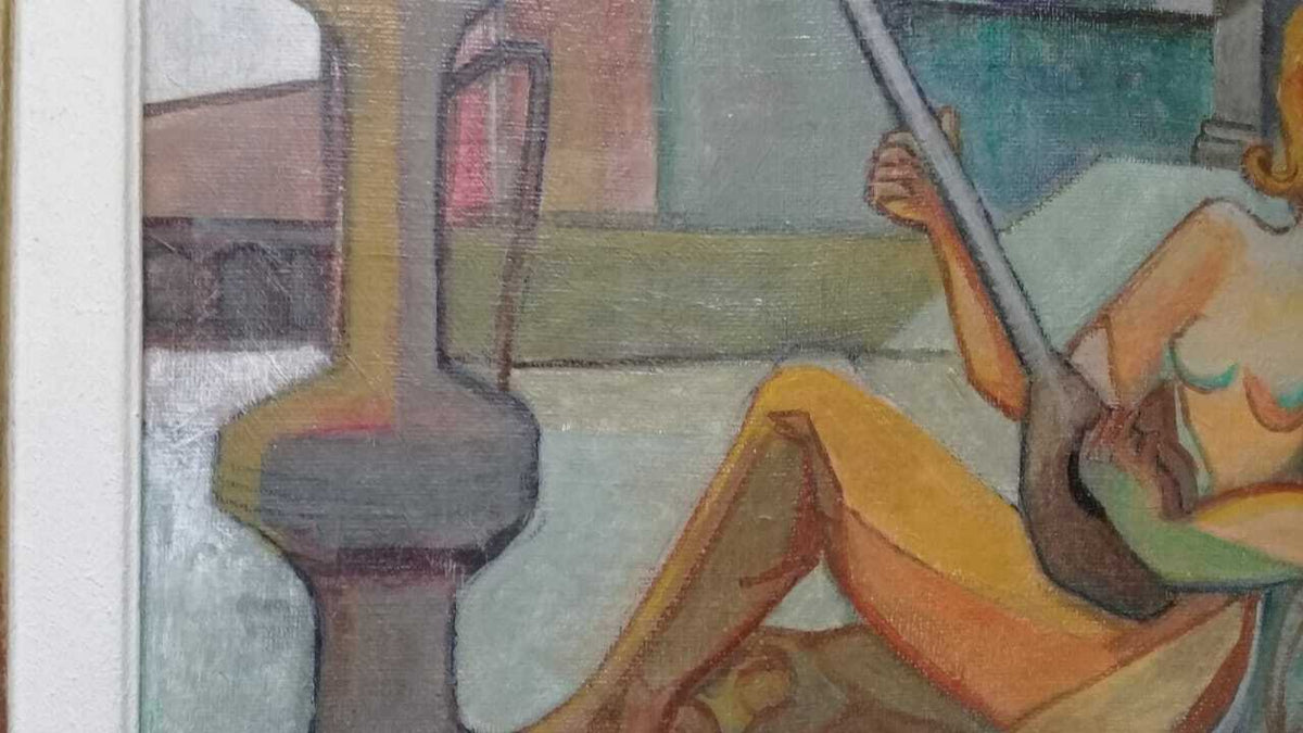 Luis Lizares - Oil canvas painting / Signed / "ODALISCA"