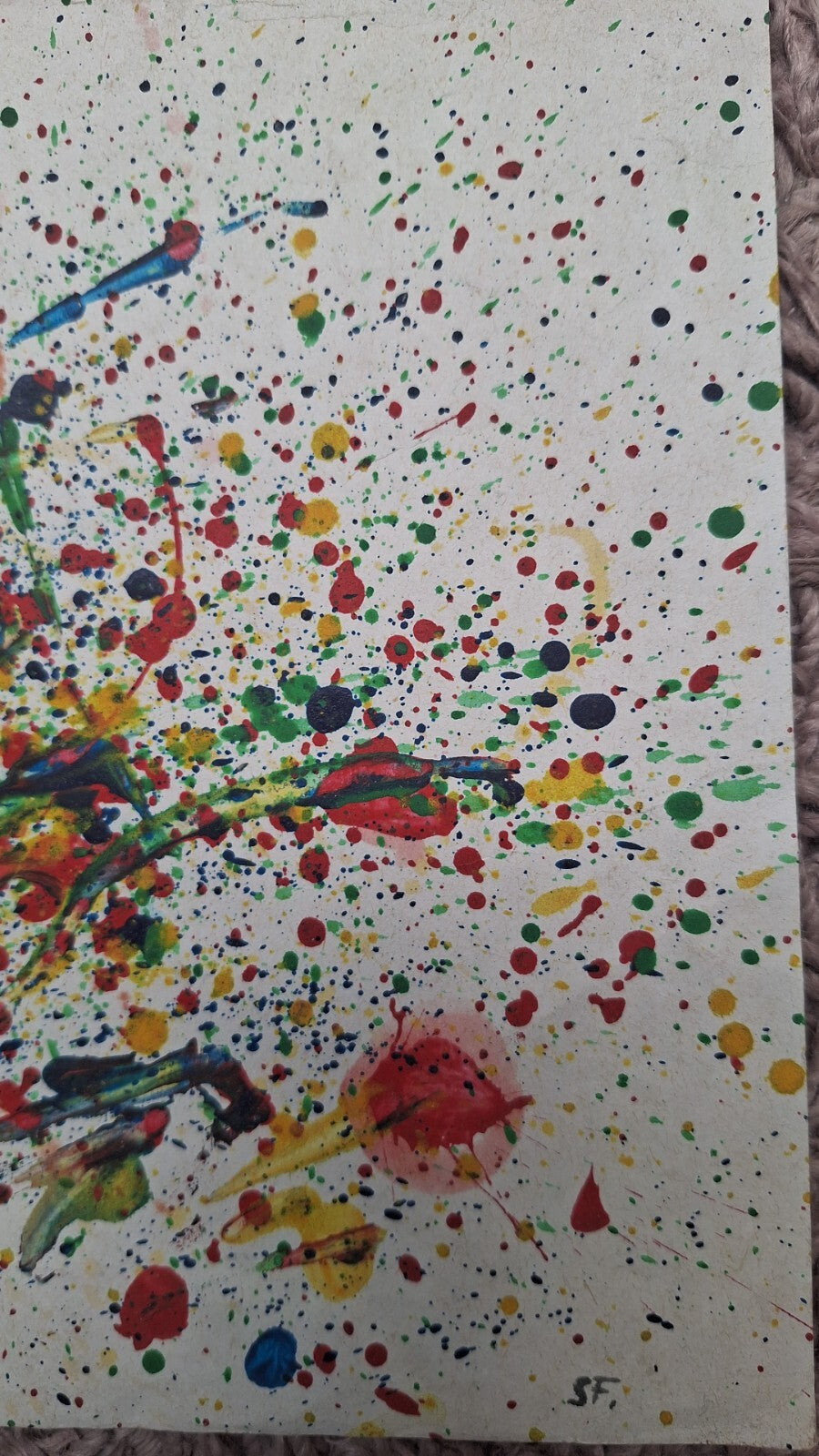 SAM FRANCIS - POSTWAR ARTIST - Oil painting on paper
