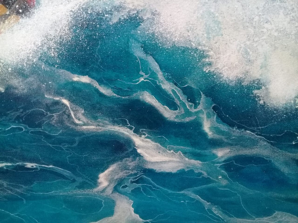 "Surfboard Hawaiian" / VITO LOLI 2003 - Contemporary Oil Canvas Painting