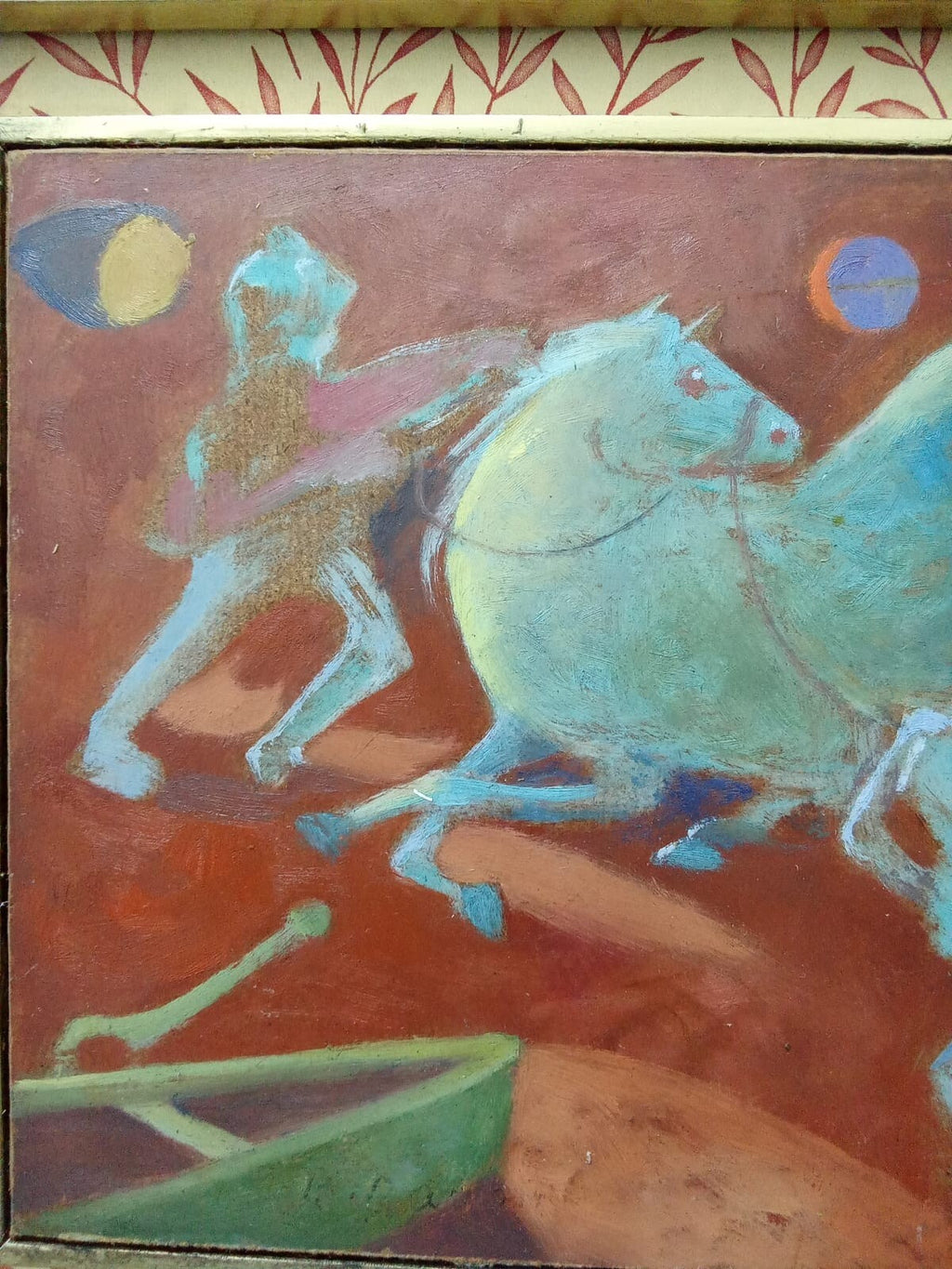 Bedri Rahmi (1911-1975) Turkish - French / Oil on Masonite artwork