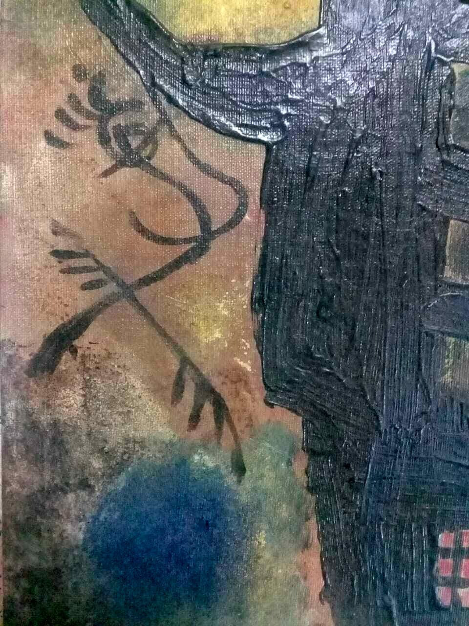 Joan Miró - Oil canvas painting / Style of / Signed / Contemporary Constelation