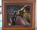 Contemporary Peruvian Master JUAN CEBRIAN - "Quinta Heeren" Oil on masonite