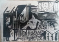 Antique Ink Painting - Signed: Picasso / Attributed to spanish master / A1