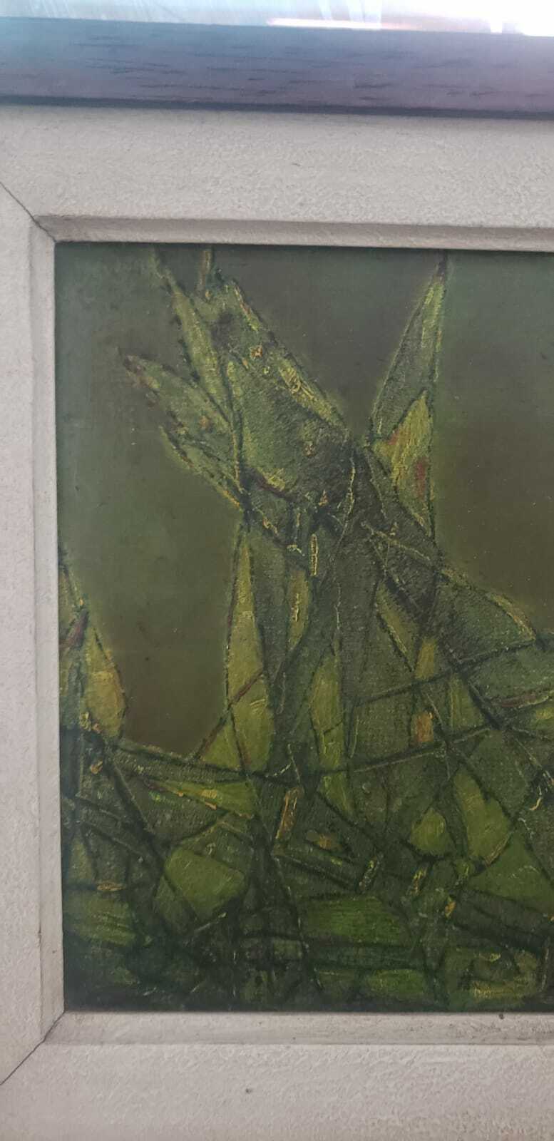 FINE: TERESA BROWN - Antique Oil Painting / Abstract expressionism / AMAZING
