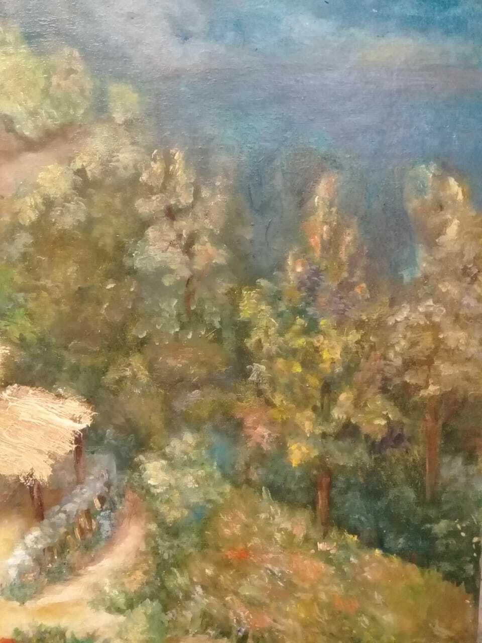 Original Fine Art - Oil Canvas Painting / Landscape 