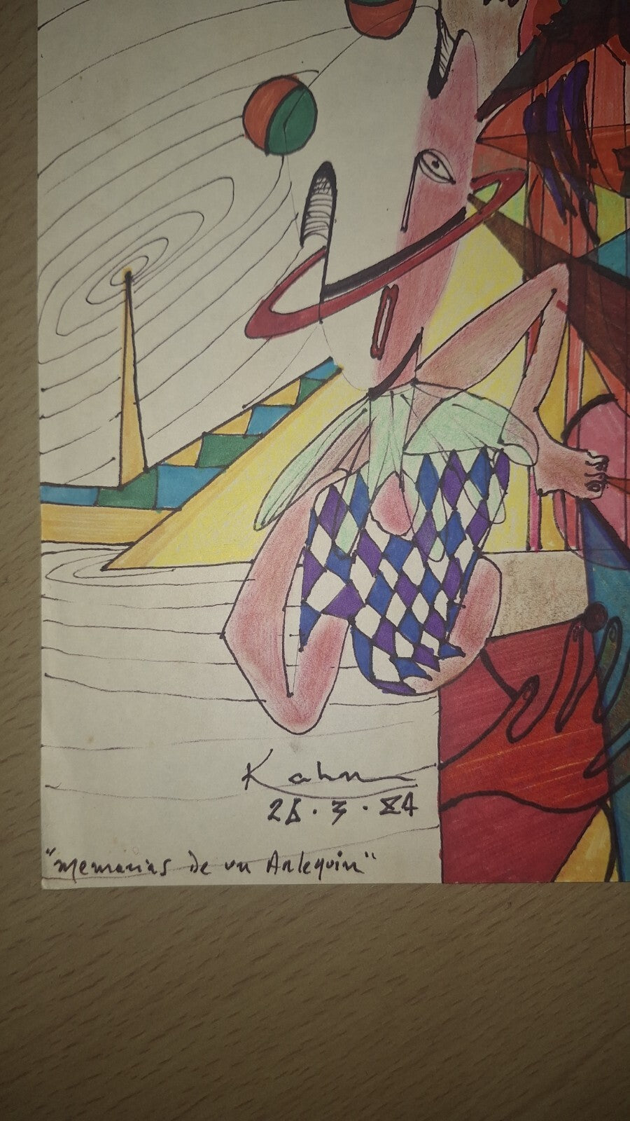 Contemporary / Wolf Kahn 1984 / Art Surrealism / Painting on Paper