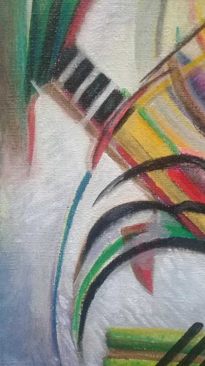 Wassily Kandinsky - Vintage Oil canvas Painting - Russian Style / Manner of