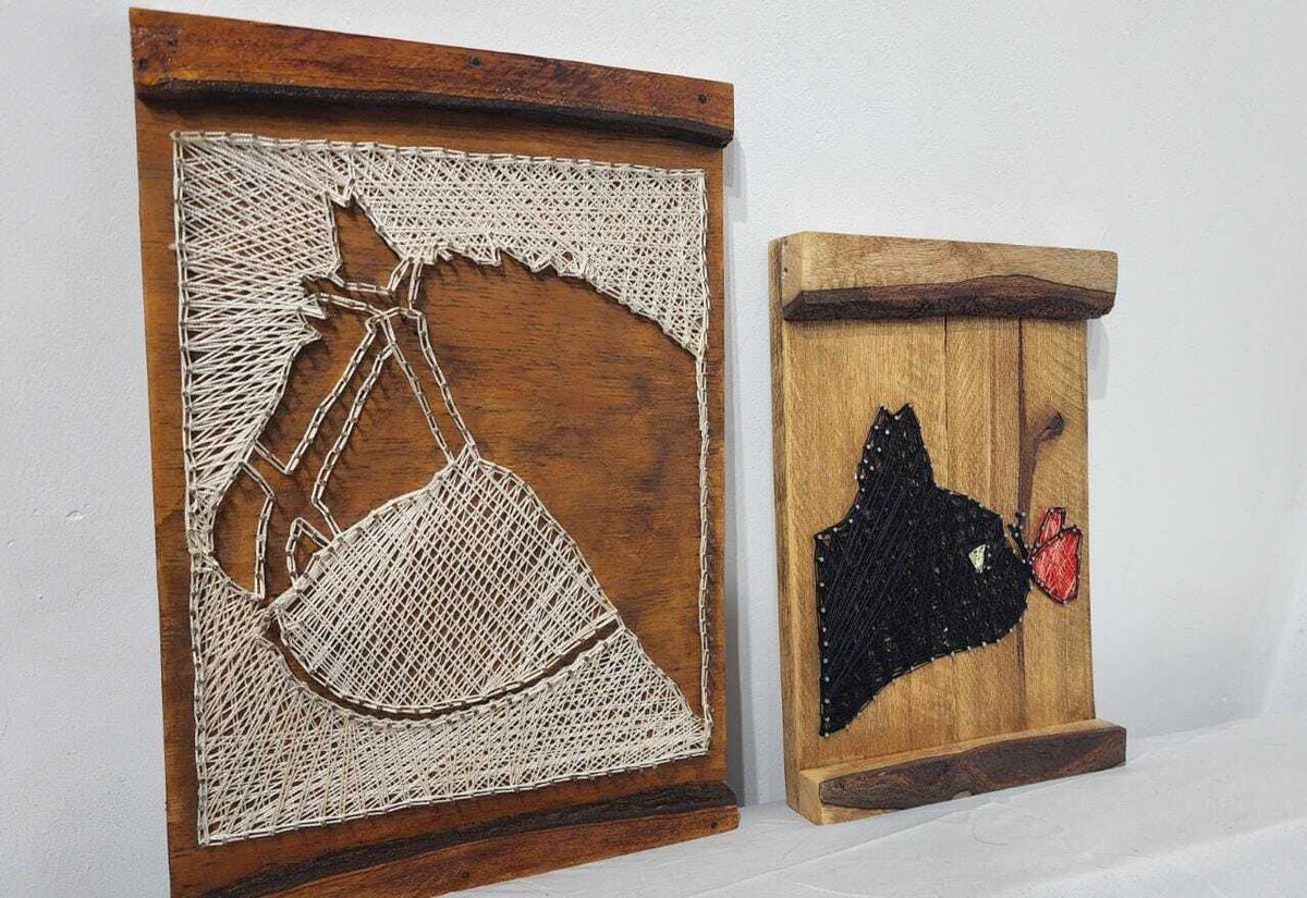 Two pair "HILOGRAMA" 1990s Pieces / Horse & Cat / Very Decorative Art 