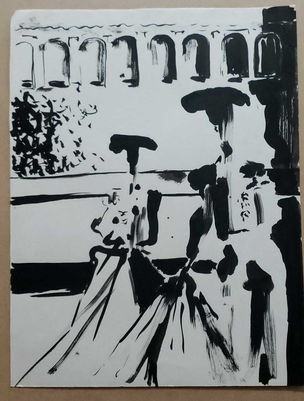 ATTRIB Salvador Dalí - Antique Painting on Paper / Style of Spanish Master / A1