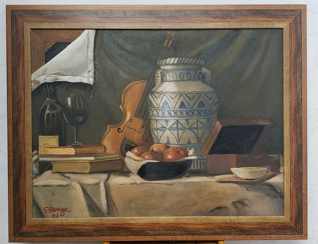 RALPH GOINGS (1928 - 2016) - Oil canvas - Hyperrealism / Very Nice