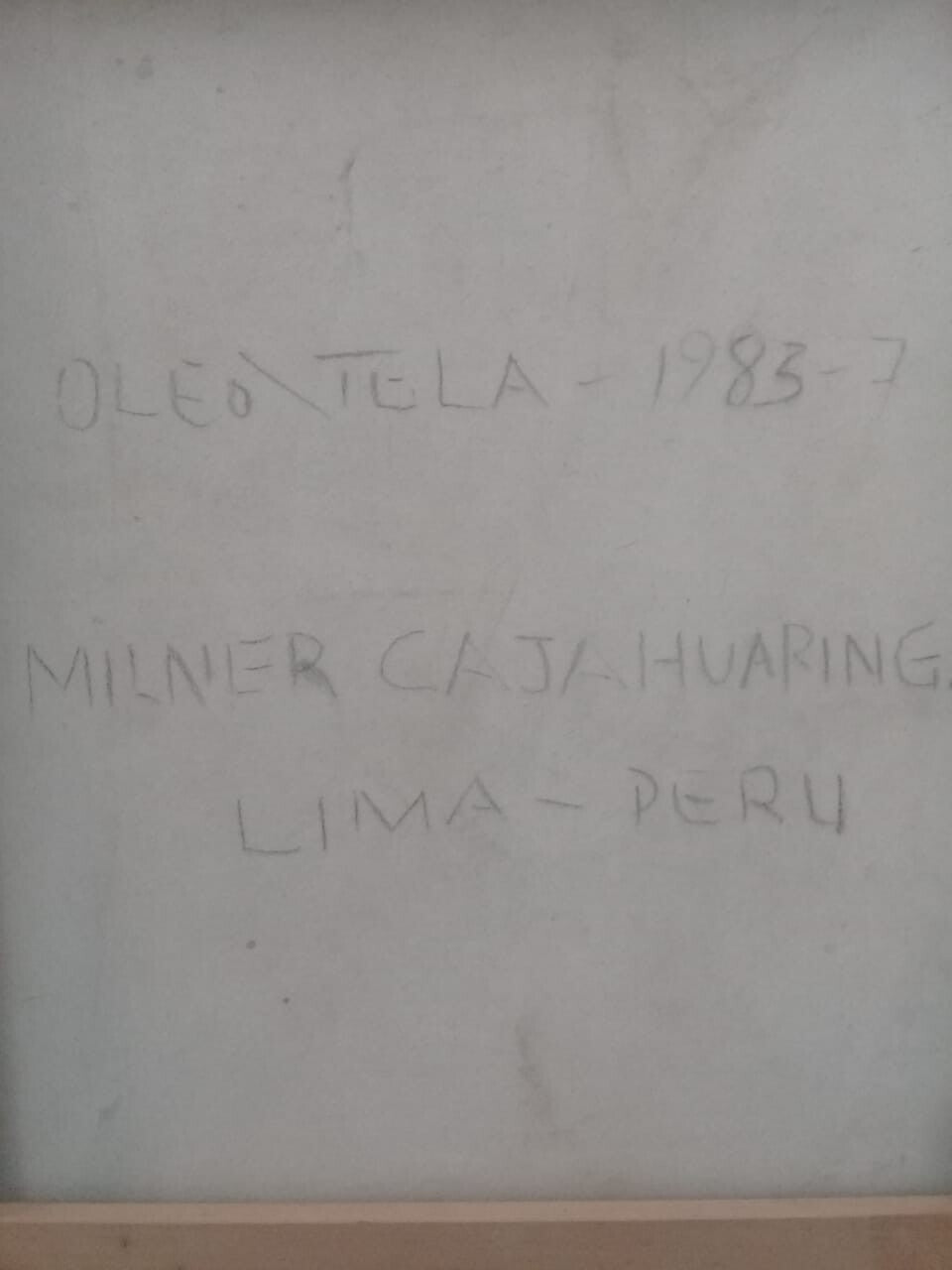 MILNER CAJAHUARINGA  1932 - 2017 / Oil Canvas Painting 1991 / Signed