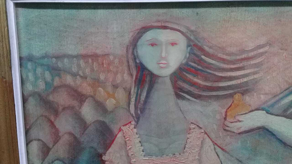 Mario Carreño Vintage Oil Canvas Painting - "Manner of "Cuban-Chilean