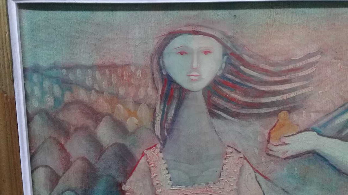 Mario Carreño Vintage Oil Canvas Painting - "Manner of "Cuban-Chilean