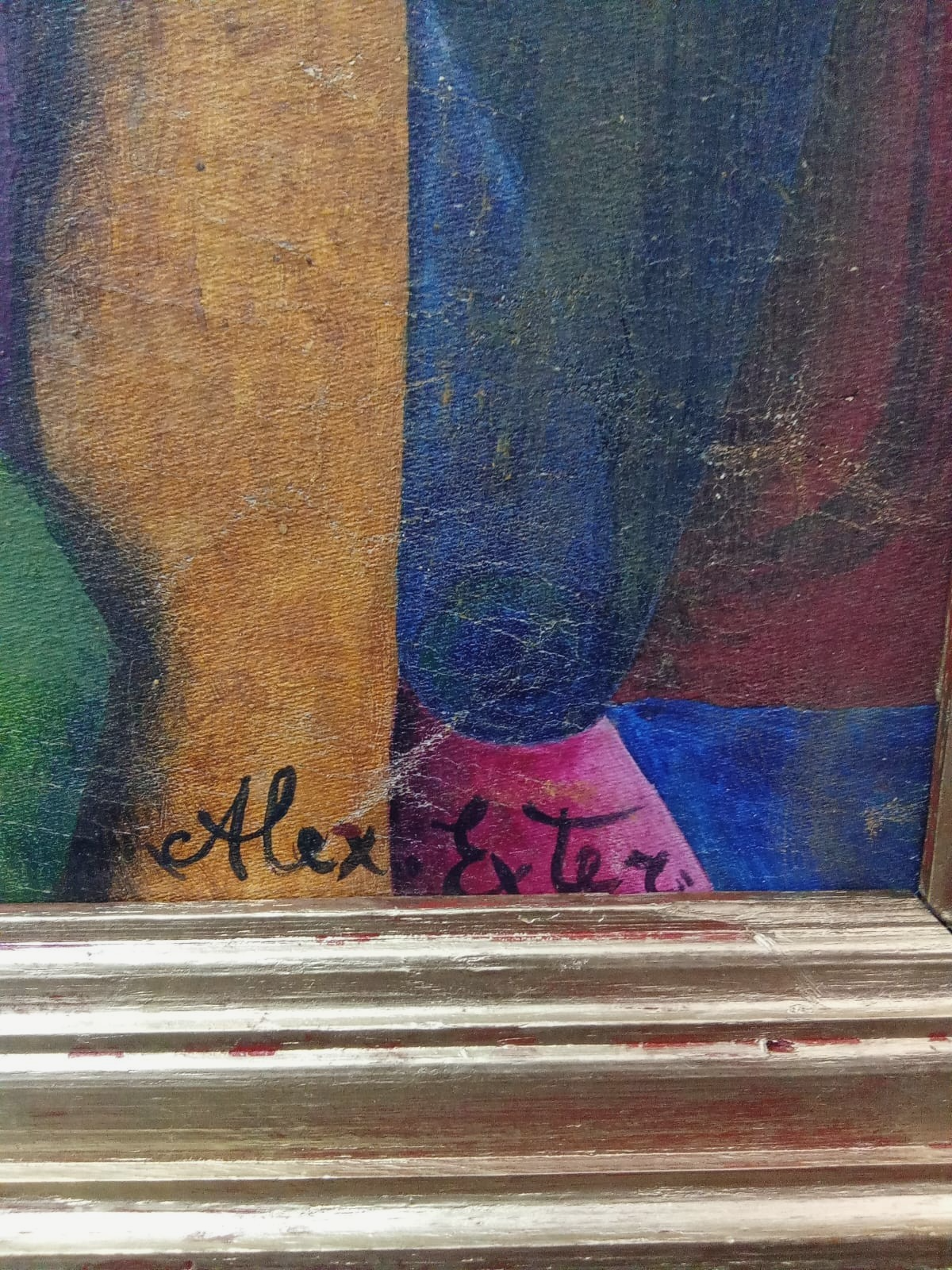 Alexandra Exter (1882 - 1949) OIL CANVAS PAINTING -ATTRIB UNIQUE