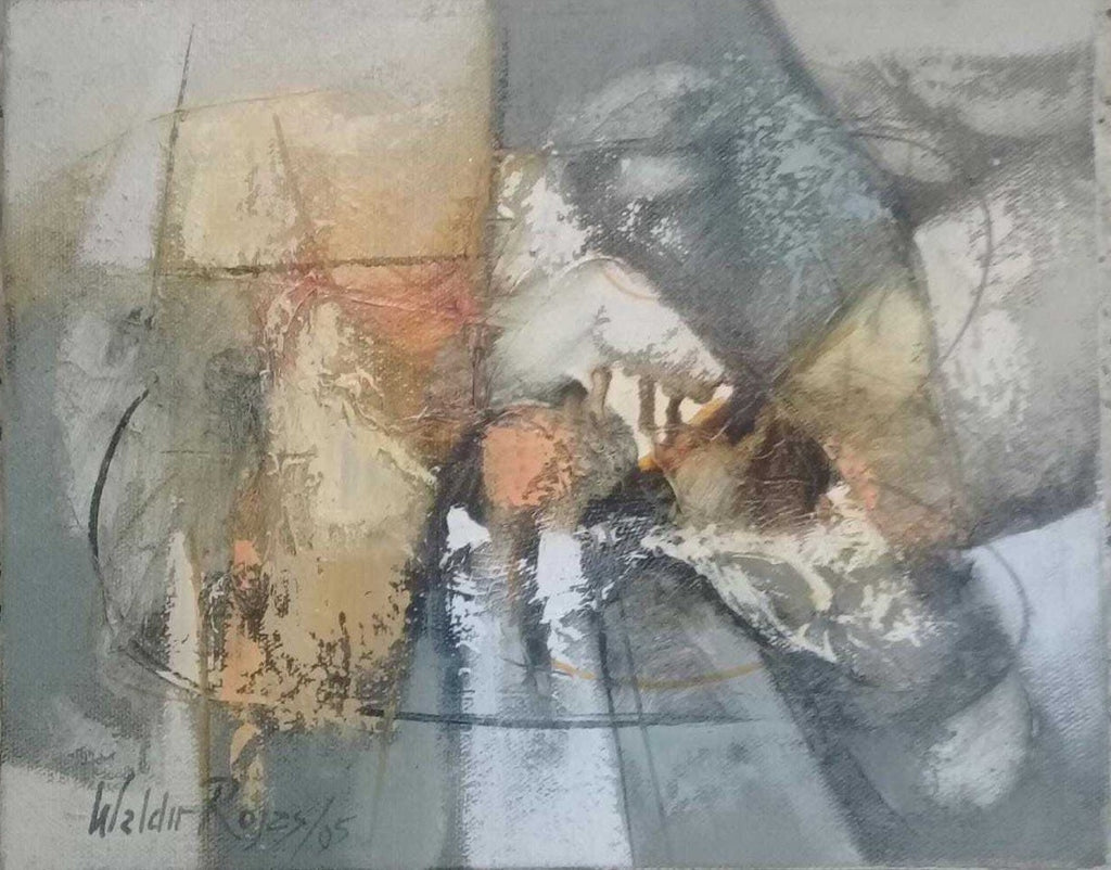 Waldir Rojas 2005 - Oil Canvas  / Abstract Composition