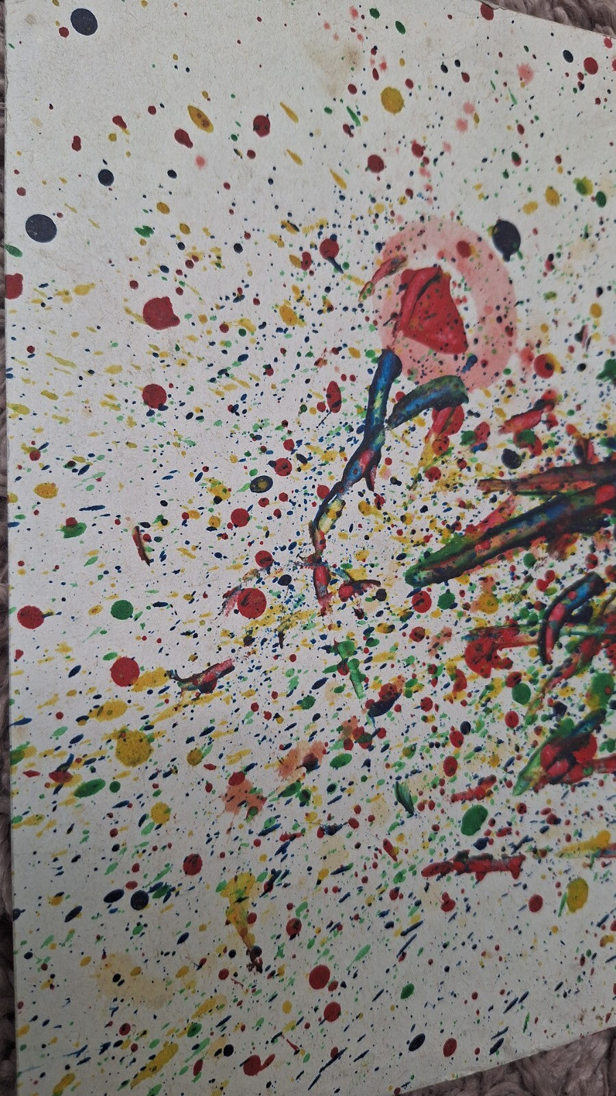 SAM FRANCIS - POSTWAR ARTIST - Oil painting on paper
