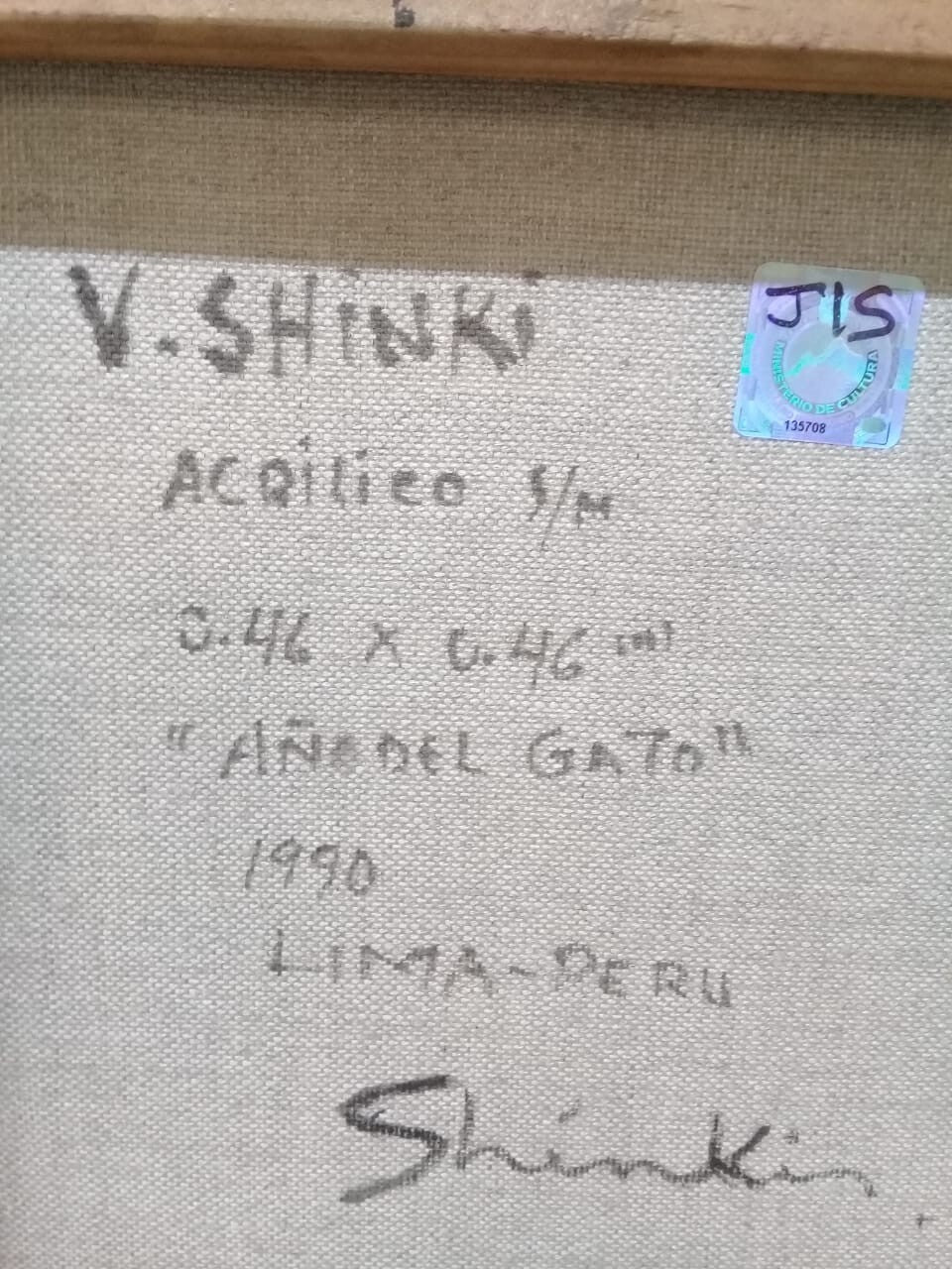 VENANCIO SHINKI - Acrylic Canvas 1990 / Signed