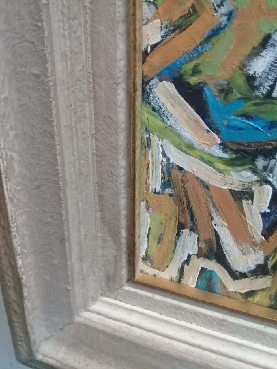 Original Korean Master Painter:  Seund Ja Rhee 1967 Abstract / Oil Canvas