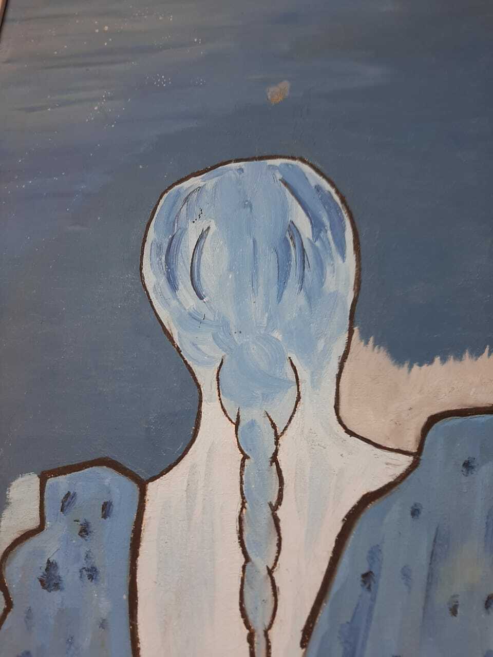FINE ART: Antique Oil canvas piece - Signed & Dated  ( very rare )