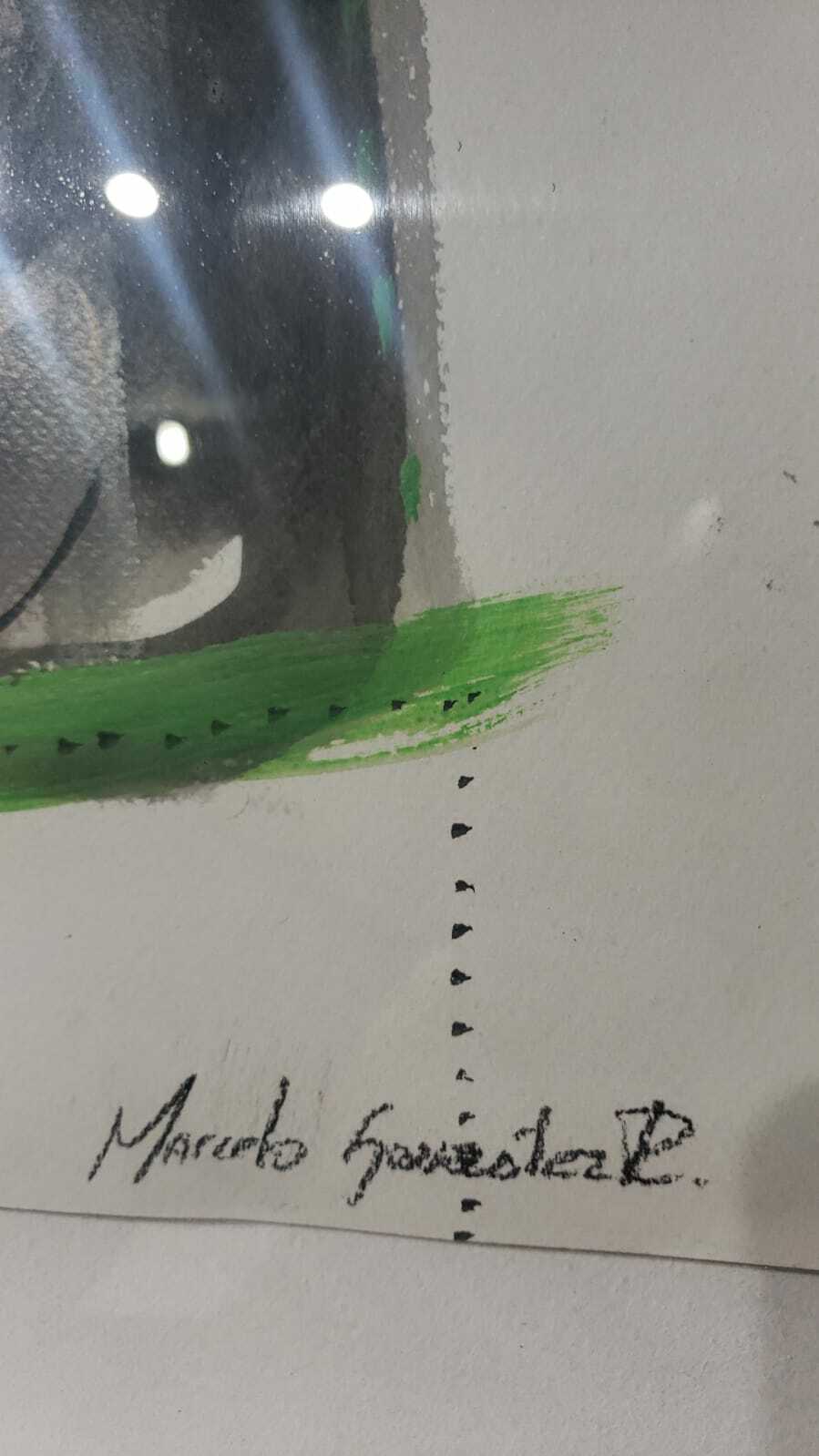 Contemporary / Oil cardboard Signed by Artist Marcelo / A1