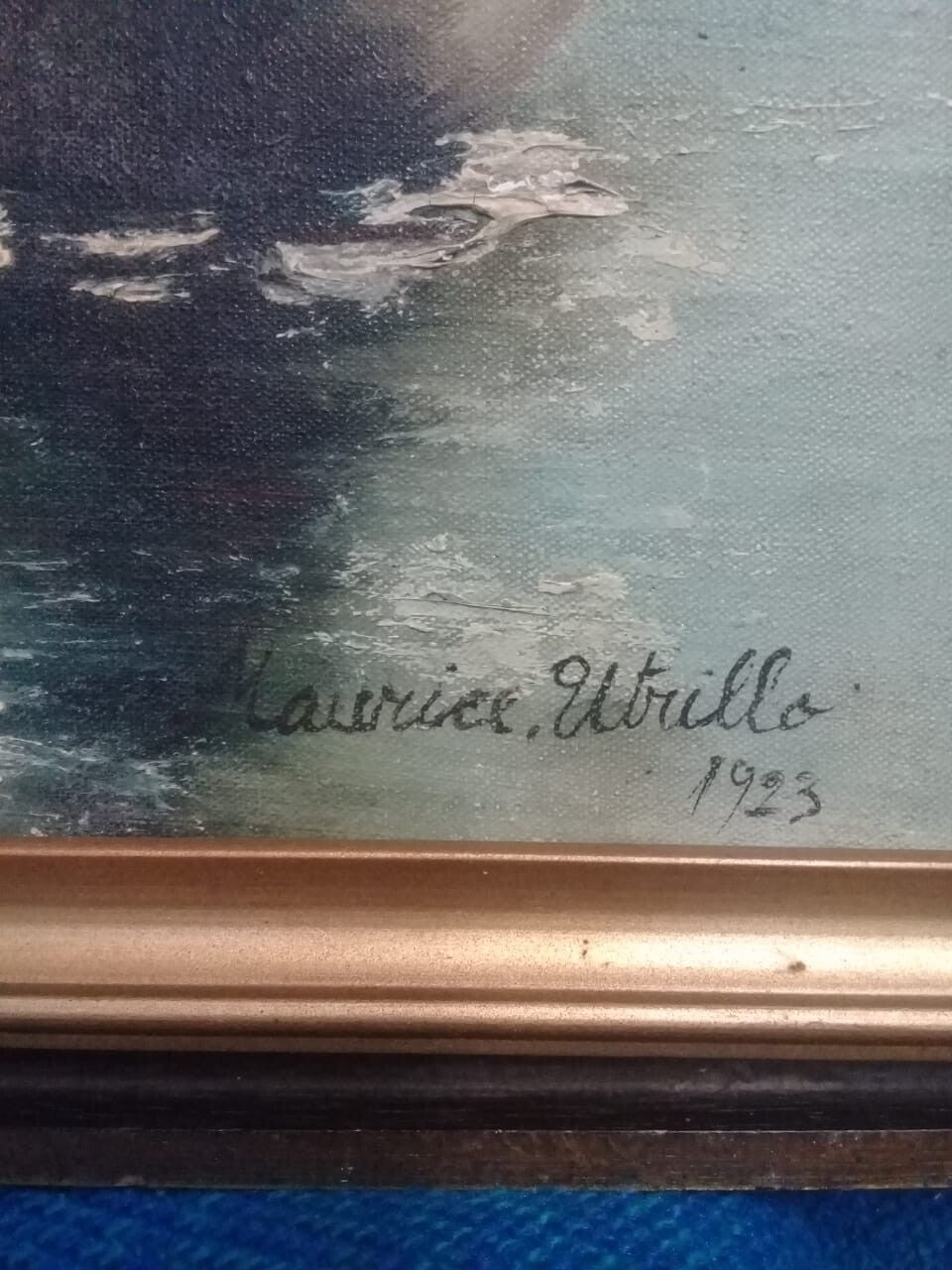 Maurice Utrillo - Oil Canvas " In the style" Unique / Signed